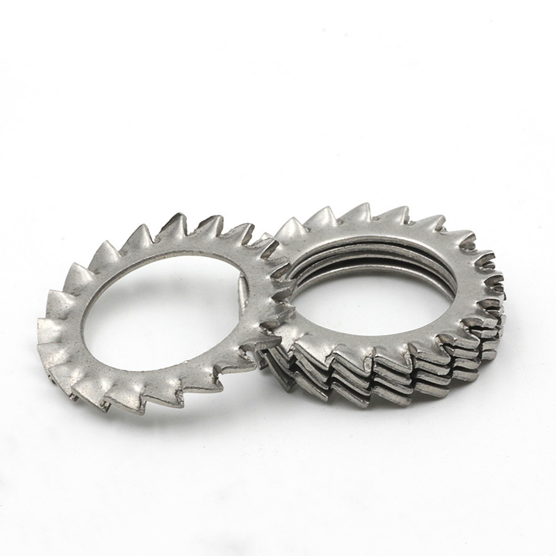 304 η ƿ ܺ Ƽ  ͼ  ͼ M3/304 Stainless Steel Outer Multi Tooth Washer Stop Washer M3
